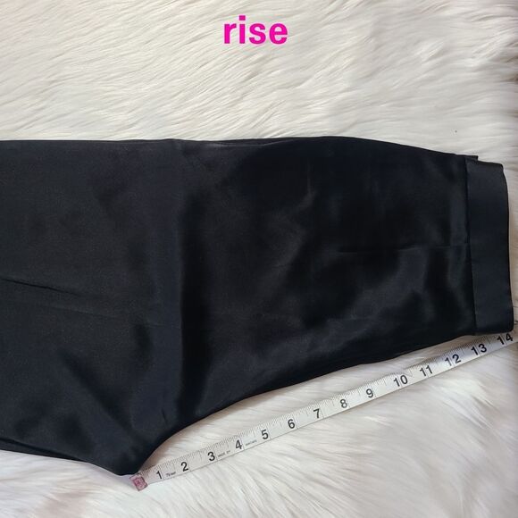 NWT|Polo Ralph Lauren Black Satin Double Face Straight Leg Pant, 2 - Picture 10 of 13